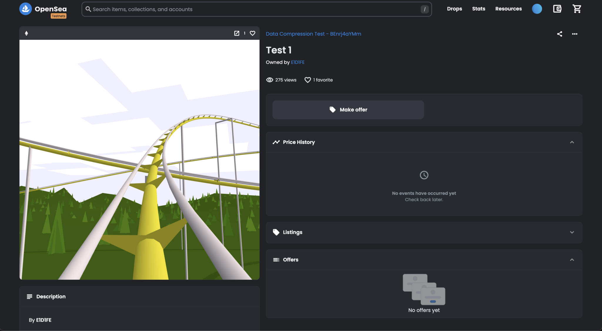 Three.jsを使ったフルオンチェーンNFT「RollerCoaster」｜JavaScriptコードをPNG画像に変換しオンチェーン格納 ...